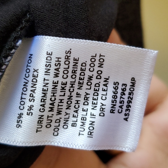 1901 black metallic long sleeve tee - Picture 5 of 6